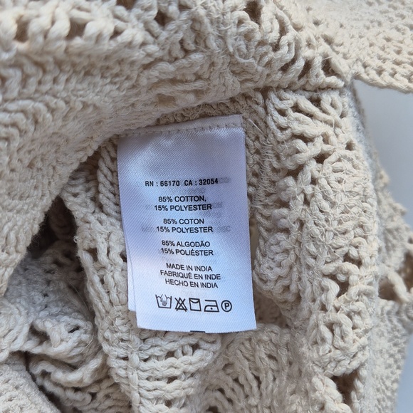 Anthropologie Patterned Crochet Shrug Top - Picture 12 of 15